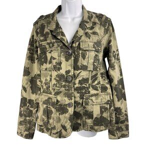 Eddie Bauer Utility Floral Camo Jacket Womens L